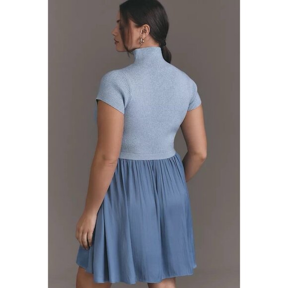 NWT Size S -Anthropologie The Thea Short Sleeve Twofer Mini Dress (NWT US$ 148) - Picture 4 of 13